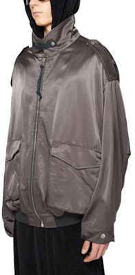 アクネ ストゥディオズ SS24 エポレット付きルーズフィットジップジャケット グレー B90743-DLH Purchase アクネ ストゥディオズ SS24 エポレット付きルーズフィットジップジャケット グレー B90743-DLH