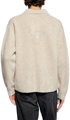 Acne Studios SS24 Oversized Beige Button-Up Collar Knit Sweater. B60294X92 Shop Acne Studios SS24 Oversized Beige Button-Up Collar Knit Sweater. B60294X92