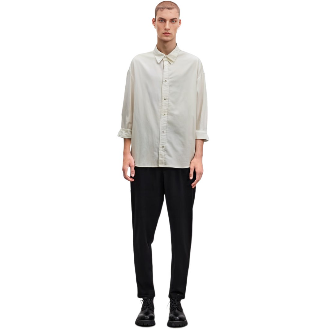 Purchase Camisa Manga Larga Acne Studios SS24 Oversize Logo Gris Blanco. BB0571-AEG