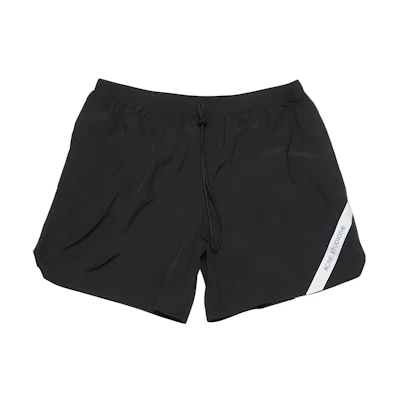 Acne Studios SS24 Reflective Relaxed Fit Elastic Waist Shorts - Black. BJ0020-900
