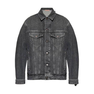 Acne Studios SS24 Solid Washed Single-Breasted Jacket - Black. C90167-900