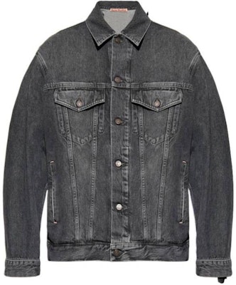 Acne Studios SS24 Chaqueta Negra Lavada de Botón Simple. C90167-900 Order Acne Studios SS24 Chaqueta Negra Lavada de Botón Simple. C90167-900