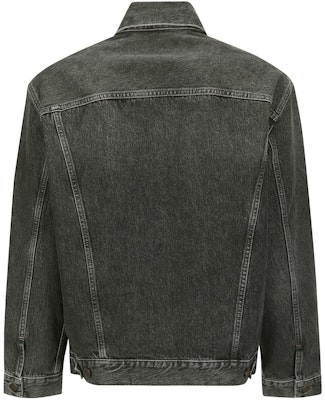 Acne Studios SS24 Chaqueta Negra Lavada de Botón Simple. C90167-900 Lookbook Acne Studios SS24 Chaqueta Negra Lavada de Botón Simple. C90167-900