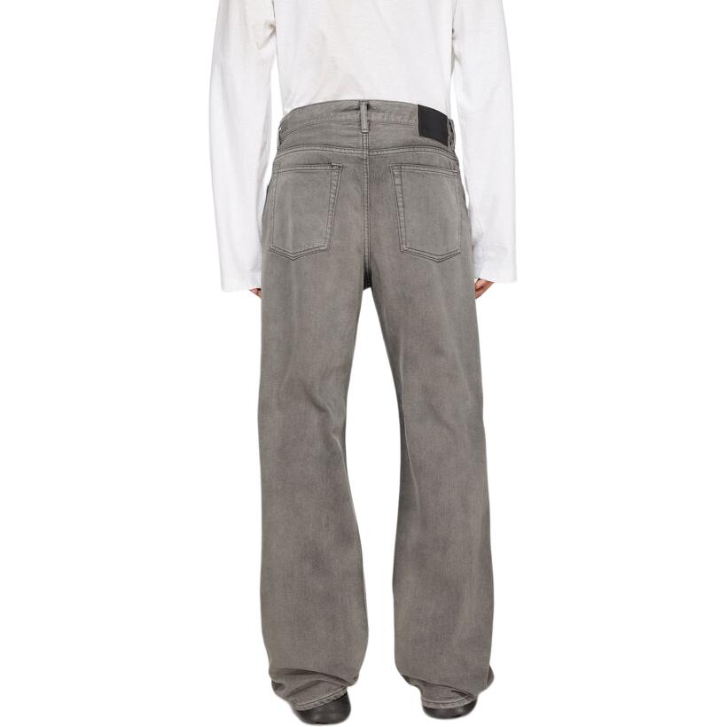 Acne Studios SS24  Wide-Leg Cropped Jeans Anthracite Gray B00352-AA2 圖 4