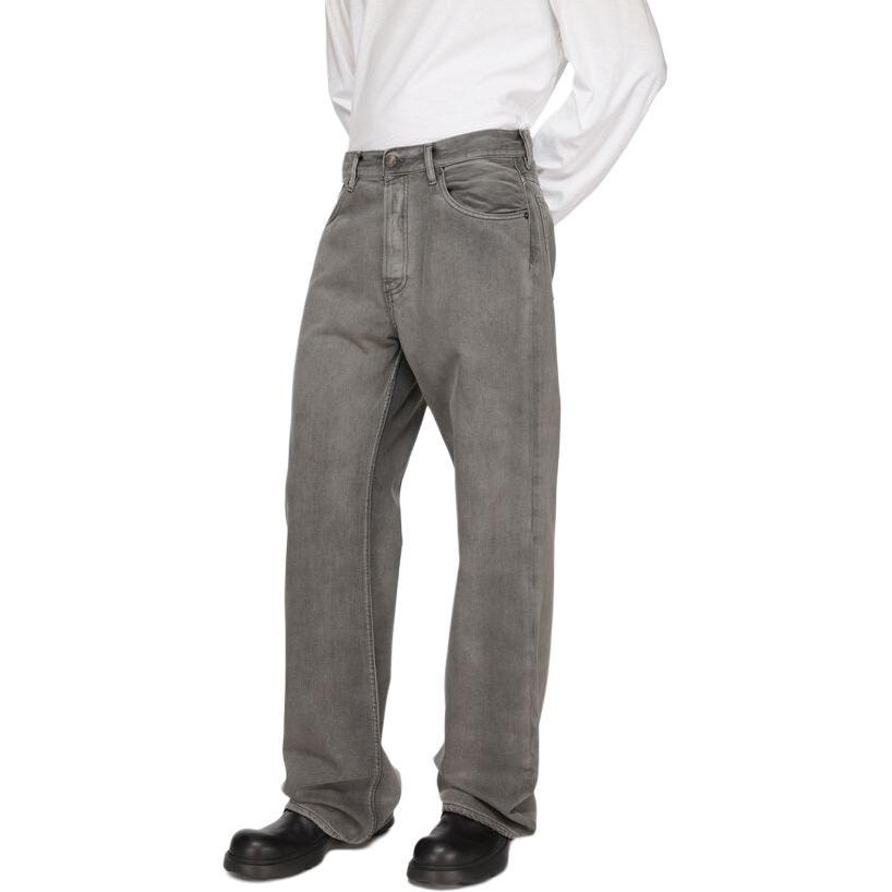 Acne Studios SS24  Wide-Leg Cropped Jeans Anthracite Gray B00352-AA2 圖 5