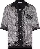 Order Acne Studios SS24 黑色全印花拼色古巴领衬衫 男女同款. BB0587-BM9