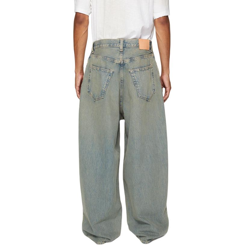 Shop Acne Studios SS24 Baggy Mid-Rise Loose Blue Denim Jeans for Men - Washed Finish. B00336-BUF
