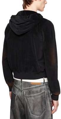 Acne Studios SS24 黑色噴染細節壓紋Logo連帽衫,男女皆宜。 CI0162-900 Shop Acne Studios SS24 黑色噴染細節壓紋Logo連帽衫,男女皆宜。 CI0162-900