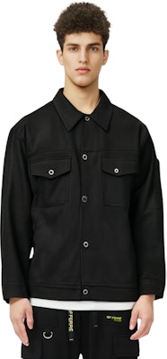 Chaqueta Negra Holgada Acne Studios SS24 Hombre con Cuello y Botonadura Simple. B90731-900 Shop Chaqueta Negra Holgada Acne Studios SS24 Hombre con Cuello y Botonadura Simple. B90731-900