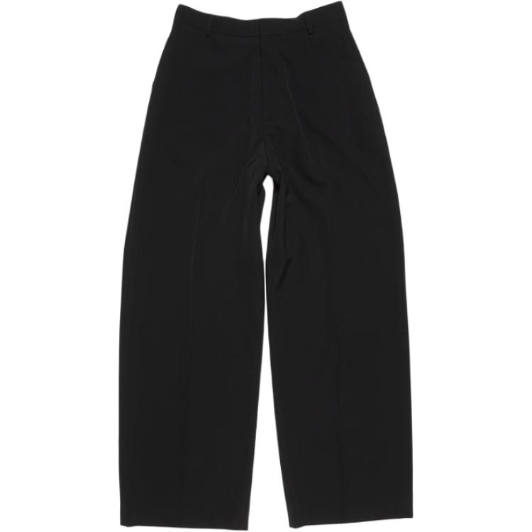 Acne Studios SS24 Black Relaxed Straight-Fit Casual Trousers for Men. BK0631-900