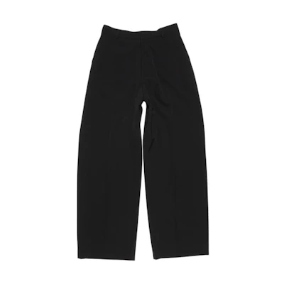 Acne Studios SS24 Black Relaxed Straight-Fit Casual Trousers for Men. BK0631-900
