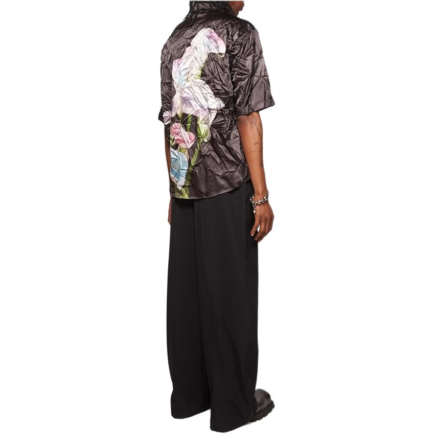 Shop Pantalones Negros Rectos y Relaxed Acne Studios SS24 para Hombre. BK0631-900