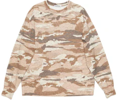 Acne Studios SS24 Brown Oversized Rhinestone Logo Crewneck Sweatshirt Men BI0194-CA8 Acne Studios SS24 Brown Oversized Rhinestone Logo Crewneck Sweatshirt Men BI0194-CA8