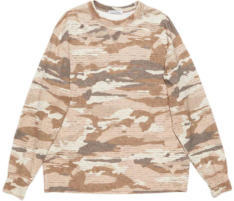 Sudadera Hombre Acne Studios SS24 Marrón Oversize con Logo de Brillantes BI0194-CA8 Order Sudadera Hombre Acne Studios SS24 Marrón Oversize con Logo de Brillantes BI0194-CA8