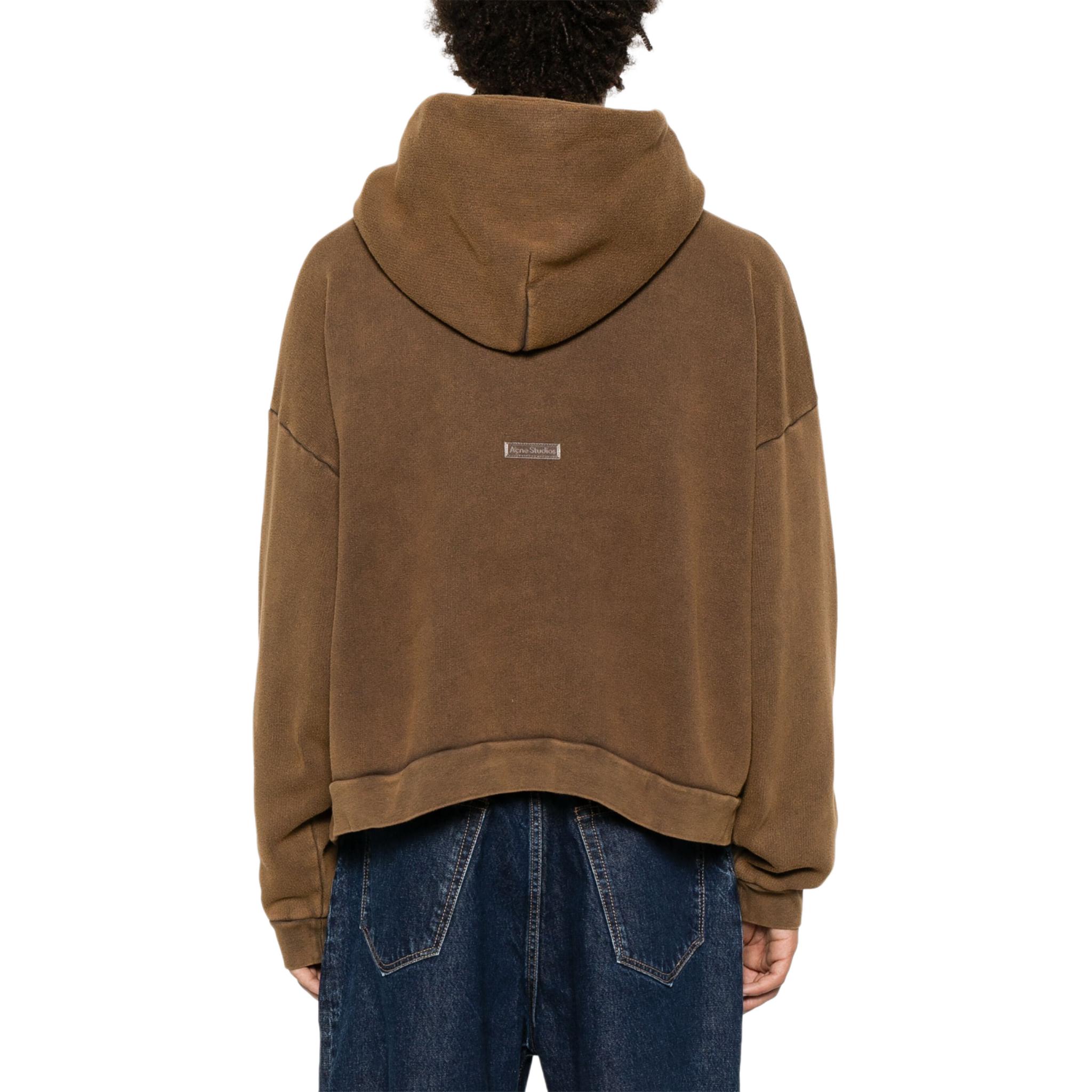 Acne Studios SS24 Chocolate Brown Unisex Oversized Pullover Hoodie Long Sleeve. CI0138-BROWN 圖 4