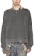 Lookbook Acne Studios SS24 Distressed Oversized Logo Sweatshirt for Men - Faded Black. CI0137-BM0