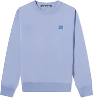 Acne Studios SS24 Face Blue Pullover Sweatshirt Unisex Crewneck Casual Wear. CI0114-CU2 Acne Studios SS24 Face Blue Pullover Sweatshirt Unisex Crewneck Casual Wear. CI0114-CU2