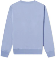Lookbook Acne Studios SS24 藍色笑臉圓領衛衣 男女休閒穿搭。 CI0114-CU2