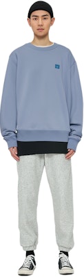 Acne Studios SS24 Face Blue Pullover Sweatshirt Unisex Crewneck Casual Wear. CI0114-CU2 Shop Acne Studios SS24 Face Blue Pullover Sweatshirt Unisex Crewneck Casual Wear. CI0114-CU2