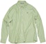 Buy Acne Studios SS24 Face Kemeja Lengan Panjang Garis Hijau Fitted. CB0061-AQE