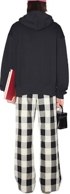 Acne Studios SS24 Hoodie Oversized Unisex Hitam dengan Resleting Depan. CI0130-900 Shop Acne Studios SS24 Hoodie Oversized Unisex Hitam dengan Resleting Depan. CI0130-900