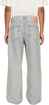 Acne Studios 男士SS24蓝色低腰宽松字母提花牛仔裤 B00349-BUF Shop Acne Studios 男士SS24蓝色低腰宽松字母提花牛仔裤 B00349-BUF