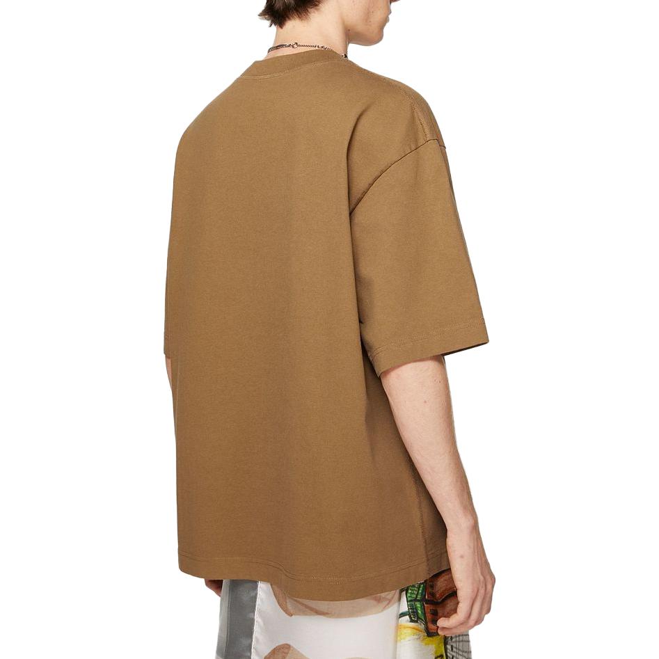 Acne Studios SS24 Oversized Dropped Shoulder Logo T-Shirt Men Mud Gray. BL0385-DGY 圖 4