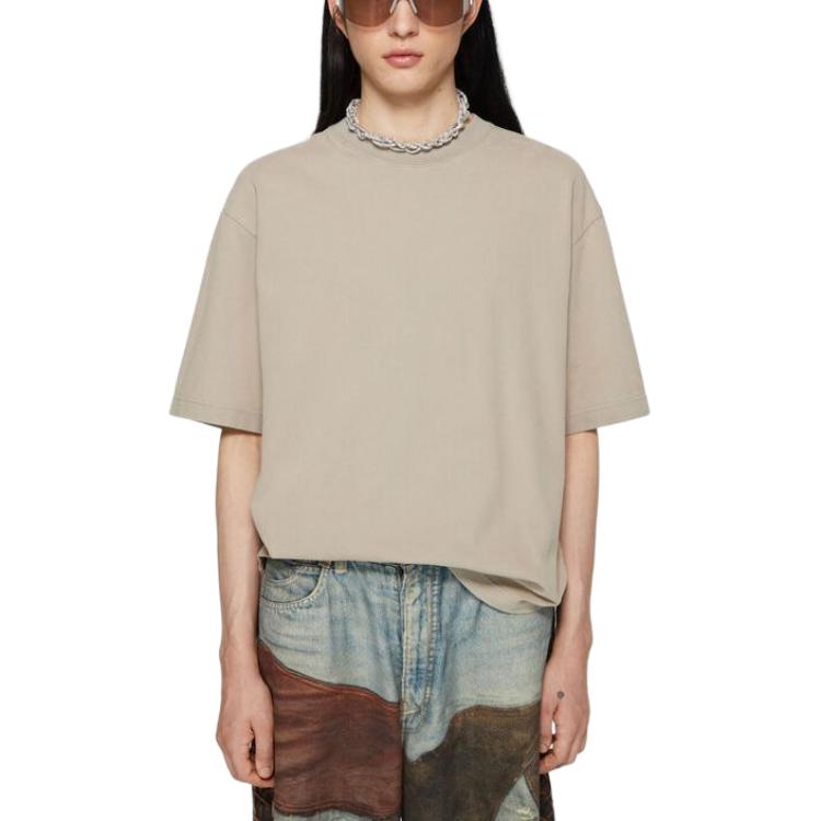 Lookbook Acne Studios SS24 Oversized Unisex Crewneck T-Shirt Concrete Gray. CL0218-DKX