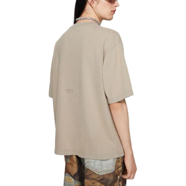 Shop Acne Studios SS24 Oversized Unisex Crewneck T-Shirt Concrete Gray. CL0218-DKX