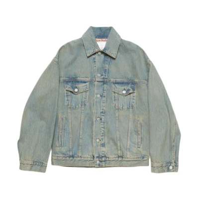 Acne Studios SS24 Oversized Washed Denim Jacket Unisex Blue C90168-BUF