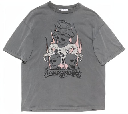 Acne Studios SS24 骷髅印花宽松男女同款T恤 渐变黑色款式。 CL0267-BM0 Buy Acne Studios SS24 骷髅印花宽松男女同款T恤 渐变黑色款式。 CL0267-BM0