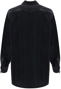 Kemeja Pria Lengan Panjang Hitam Polos Acne Studios SS24. CB0079-900 Lookbook Kemeja Pria Lengan Panjang Hitam Polos Acne Studios SS24. CB0079-900