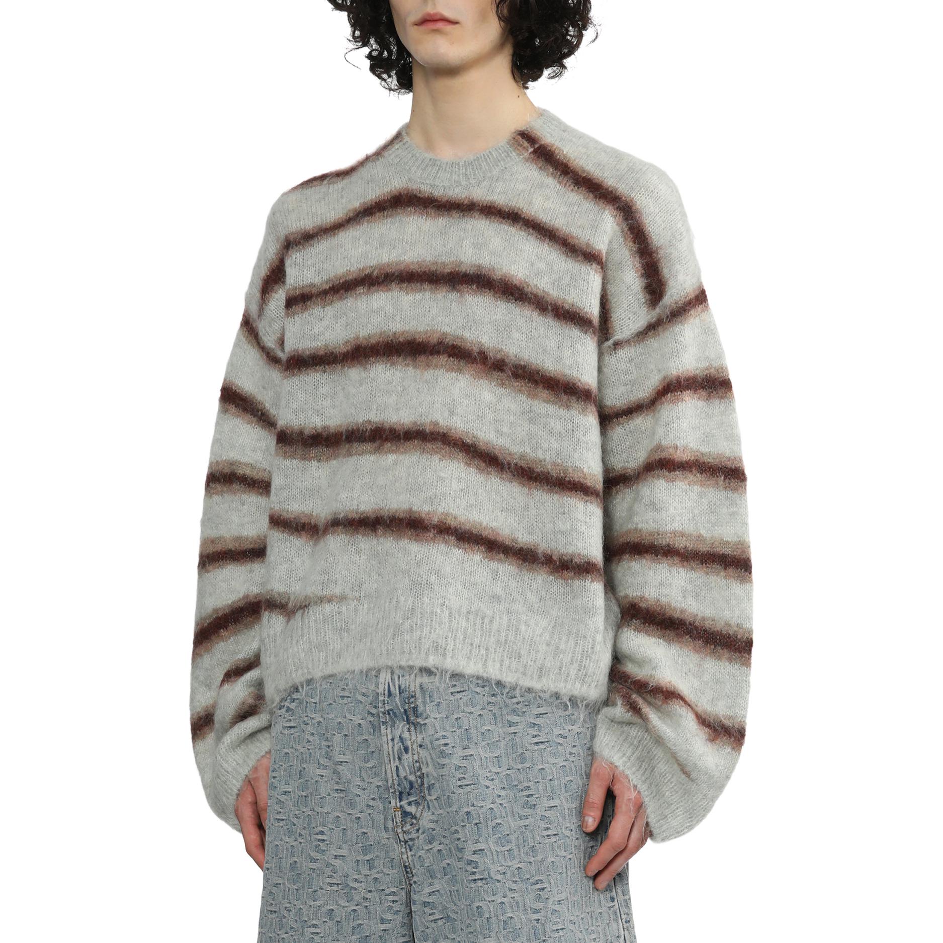 Acne Studios SS24 Striped Loose-Fit Mohair Pullover Sweater Unisex. B60315 圖 5