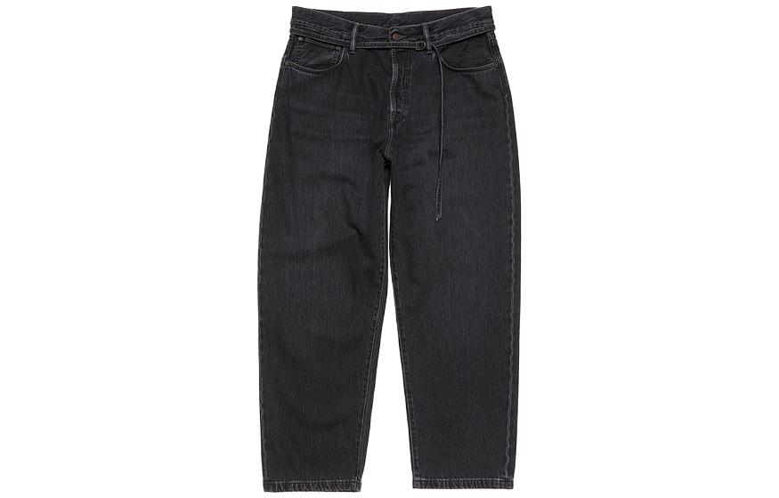Acne Studios SS24 Unisex Black Denim 1991 Vintage Wide-Leg Straight Jeans C00067-900 圖 2