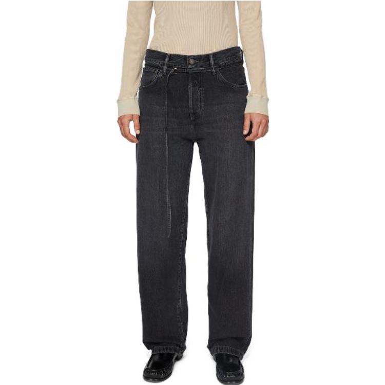 Acne Studios SS24 Unisex Black Denim 1991 Vintage Wide-Leg Straight Jeans C00067-900 圖 3