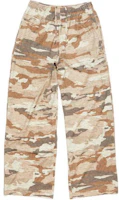 Acne Studios SS24 Unisex Camo Rhinestone Logo Loose Fit Pants Cocoa Brown. CK0106-CA8 Acne Studios SS24 Unisex Camo Rhinestone Logo Loose Fit Pants Cocoa Brown. CK0106-CA8