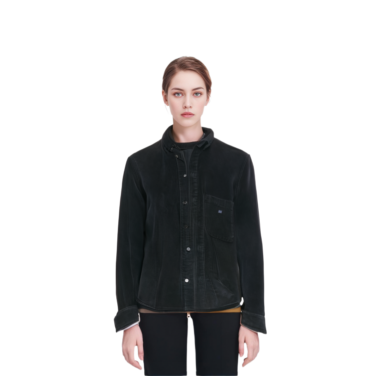 Sizing Chaqueta Unisex de Pana con Botones Negra Acne Studios SS24. C90164-Black
