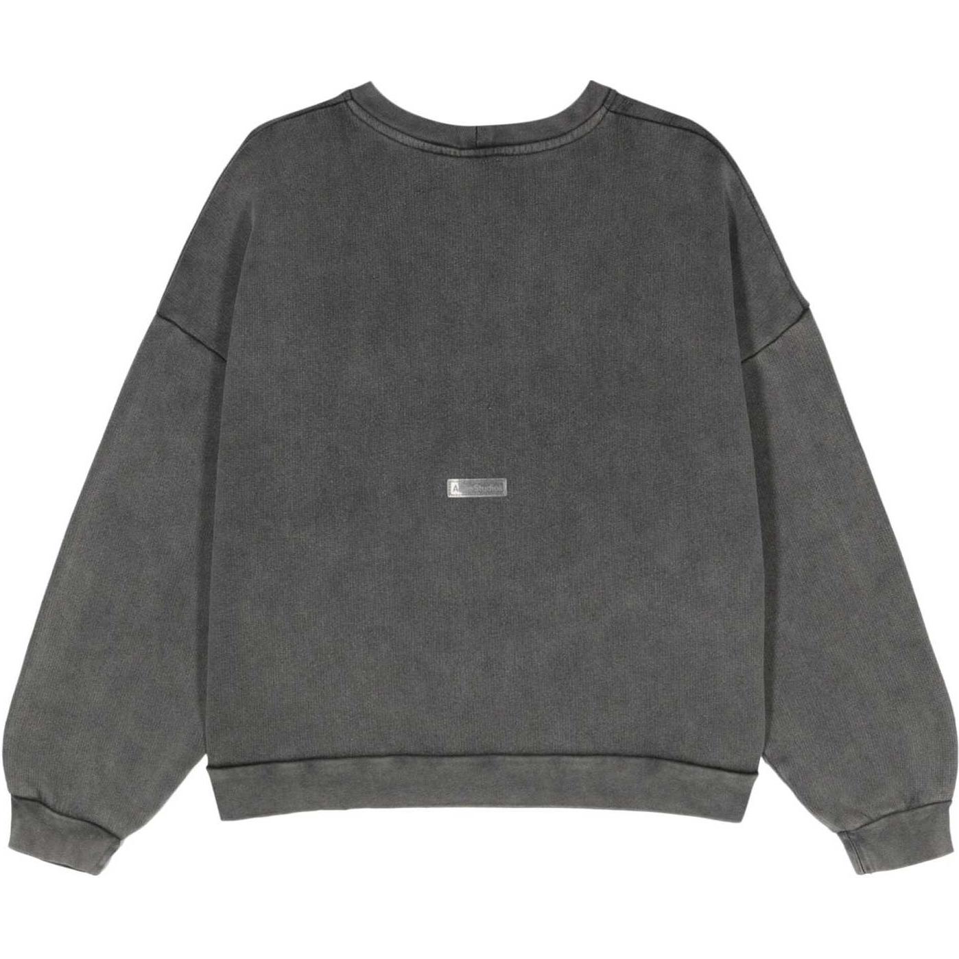 Acne Studios SS24 Unisex Crewneck Relaxed Fit Cotton Sweatshirt Grey CI0137-GRAY 圖 3