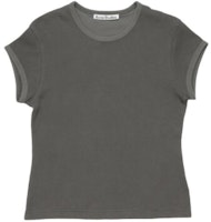 Acne Studios SS24 Unisex Plain Short-Sleeve Crewneck T-Shirt Light Grey CL0266-DJO Acne Studios SS24 Unisex Plain Short-Sleeve Crewneck T-Shirt Light Grey CL0266-DJO