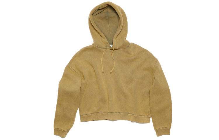 Acne Studios SS24 Unisex Vintage Dyed Cotton Logo Patch Hoodie Gray-Green. CI0138-ABC 圖 2