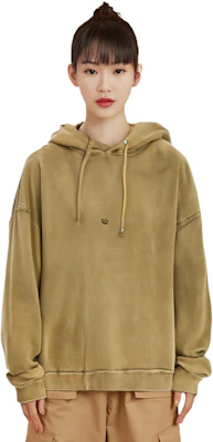 Acne Studios SS24 Unisex Vintage Dyed Cotton Logo Patch Hoodie Gray-Green. CI0138-ABC Purchase Acne Studios SS24 Unisex Vintage Dyed Cotton Logo Patch Hoodie Gray-Green. CI0138-ABC