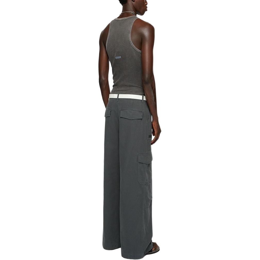 Shop Pantalones Hombre Acne Studios SS24 Vintage Rectos Tiro Medio Gris Oscuro. BK0589-Darkgray