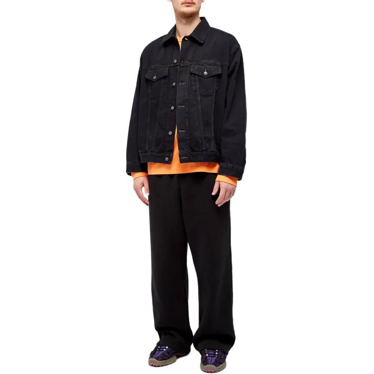 Lookbook Acne Studios SS24 黃色圓領長袖徽標衛衣 CL0204-AC1