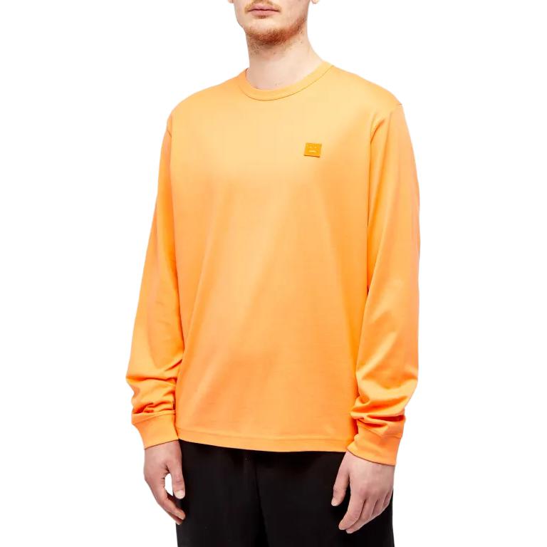 Purchase Acne Studios SS24 黃色圓領長袖徽標衛衣 CL0204-AC1