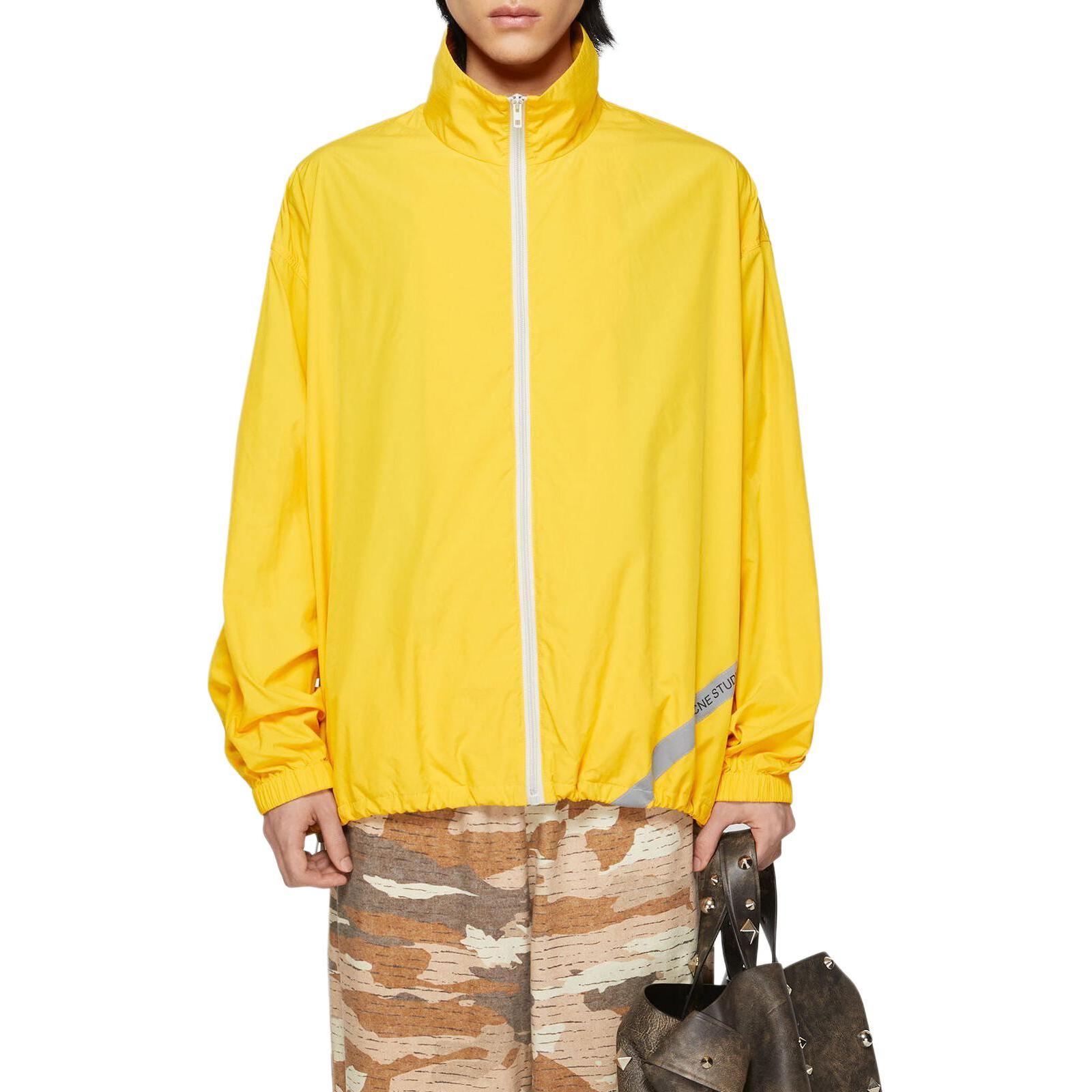 Lookbook Acne Studios 2024春夏款黄色高领拉链夹克 B90742-ABO