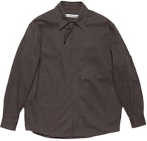 Acne Studios SS24 Zip-Up Collared Oversized Jacket Men’s Stone Black B90769-DH2 Acne Studios SS24 Zip-Up Collared Oversized Jacket Men’s Stone Black B90769-DH2