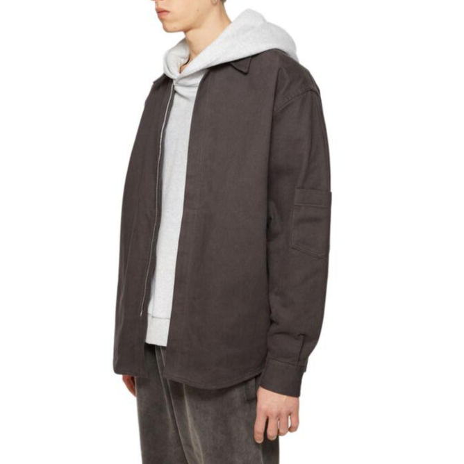 Shop Chaqueta Oversize con Cremallera Acne Studios SS24 Hombre Negro Piedra. B90769-DH2