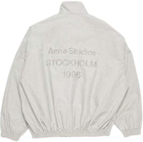Acne Studios SS25 1996 Logo Back Oversized Casual Jacket Men’s Grey B90800-902 Acne Studios SS25 1996 Logo Back Oversized Casual Jacket Men’s Grey B90800-902