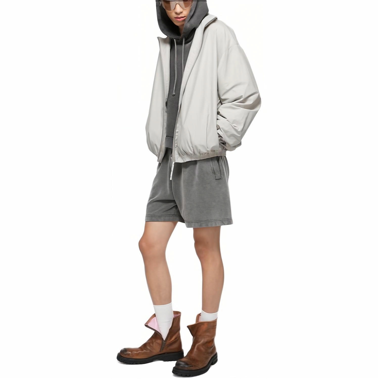 Purchase Acne Studios SS25 1996标志后背宽松休闲夹克 男士灰色 B90800-902