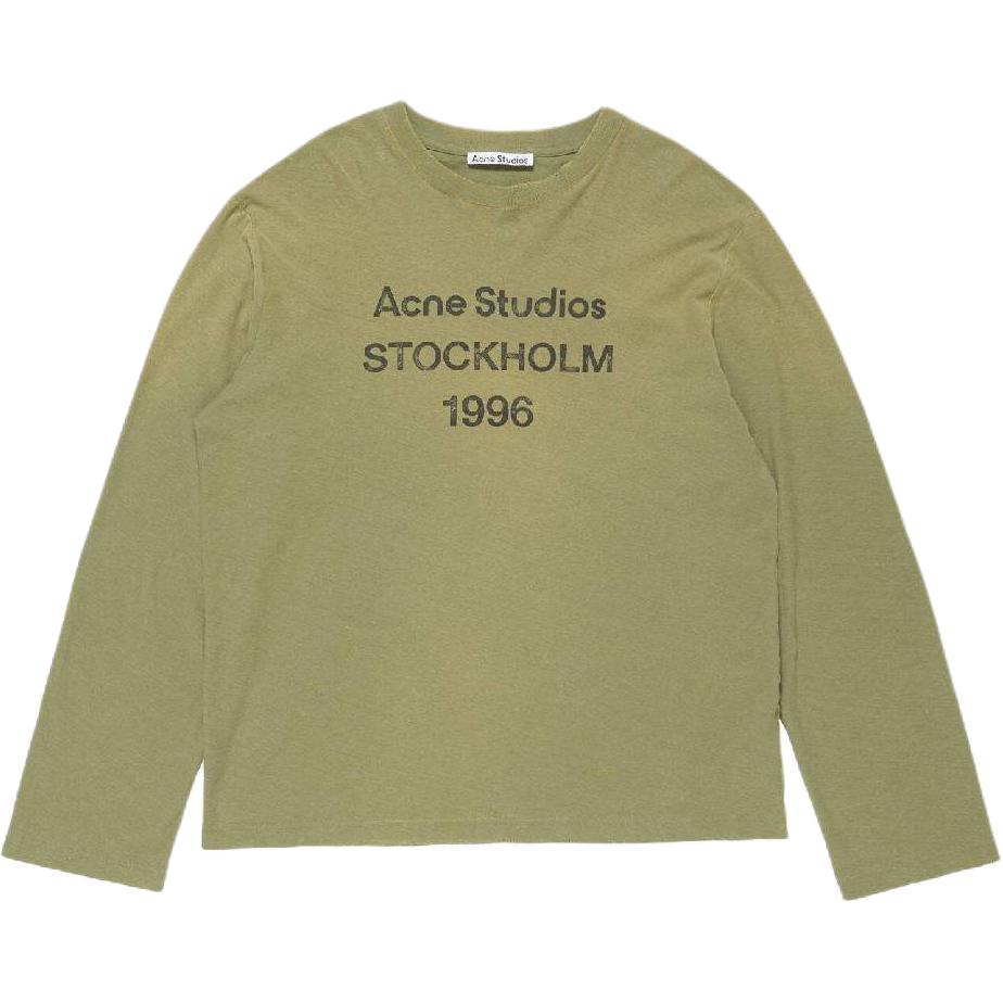Acne Studios SS25 1996 Logo Vintage Long Sleeve Unisex T-Shirt. CL0197